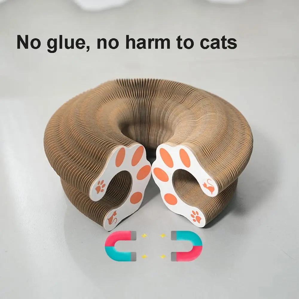 Transformable Kitty Scratchers Cat Toy Wear-Resistant No Crumbs Cat Scratching Toy Ball Board Resistant to Scratching