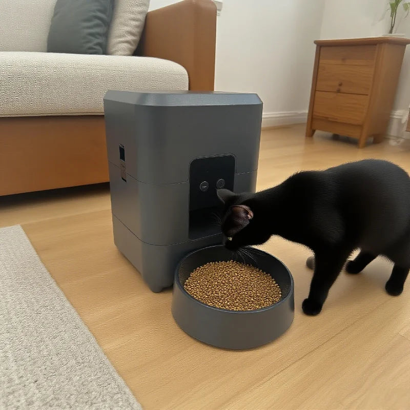2025 New 2L Smart Wifi Pet Feeder Automatic Cat and Dog Food Dispenser App Controlled Timer Regular and Quantitative Feeding