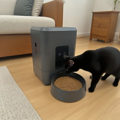 2025 New 2L Smart Wifi Pet Feeder Automatic Cat and Dog Food Dispenser App Controlled Timer Regular and Quantitative Feeding