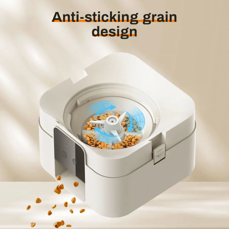 2025 New 2L Smart Wifi Pet Feeder Automatic Cat and Dog Food Dispenser App Controlled Timer Regular and Quantitative Feeding