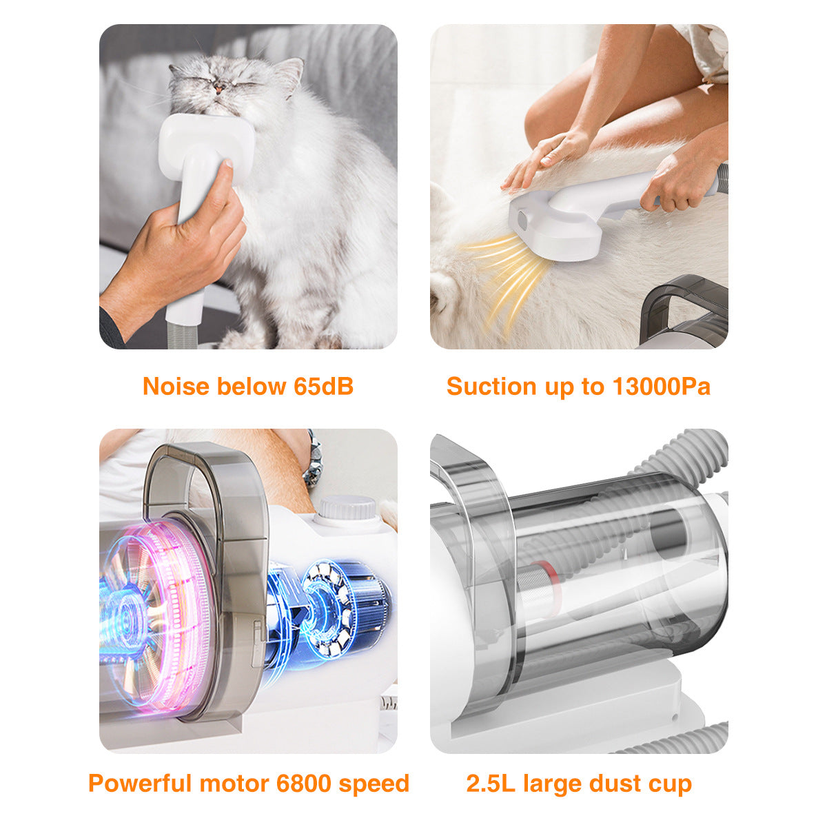 TheCozyTails Advanced Pro 7-in-1 All-Inclusive Pet Grooming Kit with Nail Trimmer & Grinder