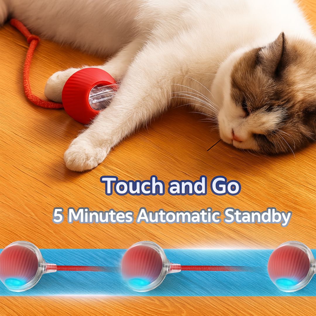 Interactive pet bungee ball
