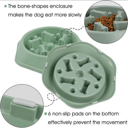 Anti-Choke Slow Feeder Bowl