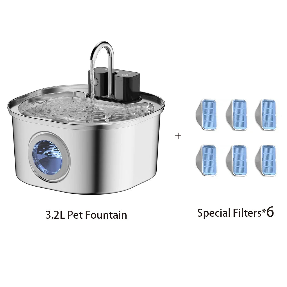 Stainless Steel Cat Water Fountain