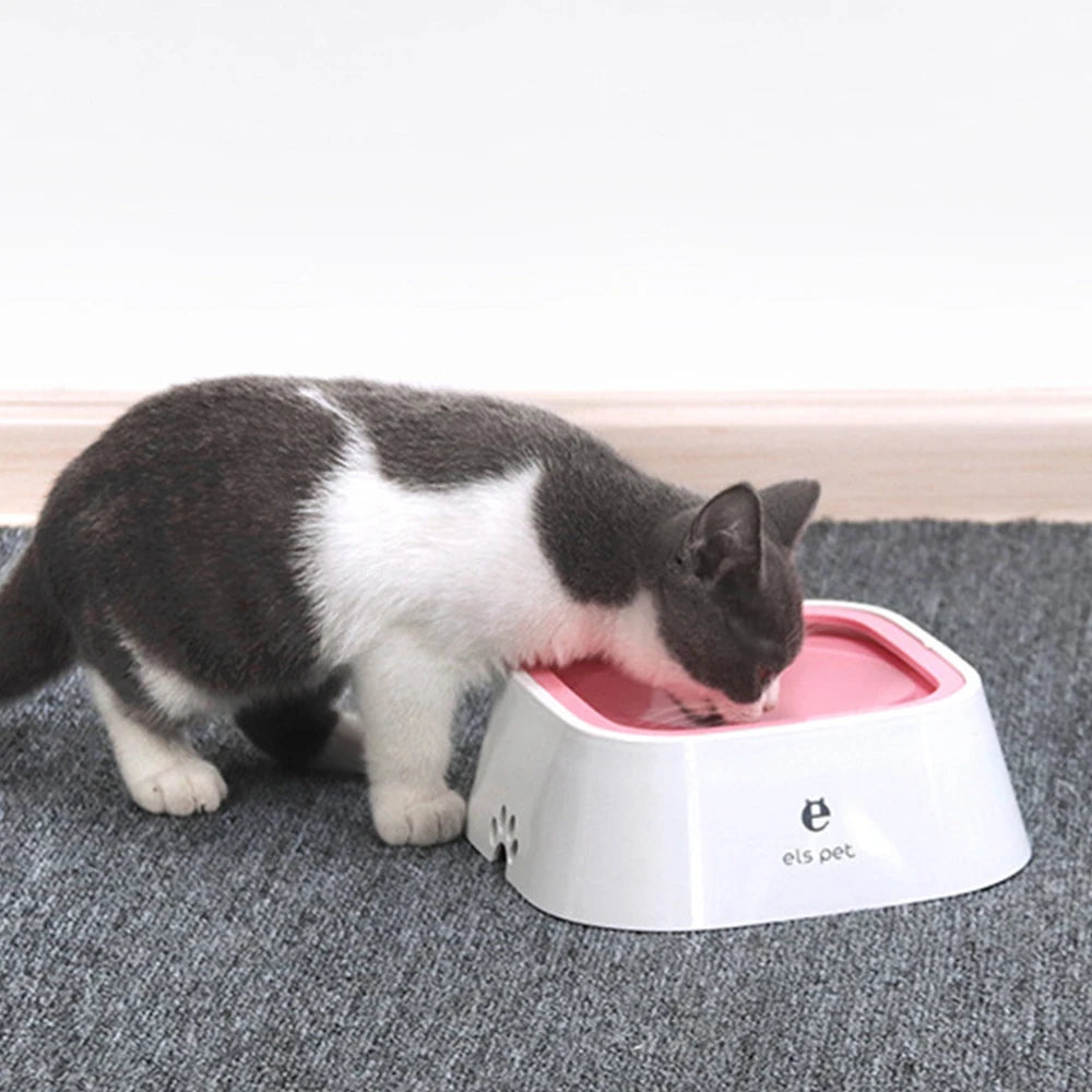 Pet Floating Water Bowl - Anti-Spill Design & Non-Slip Base