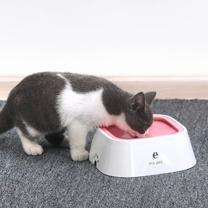 Pet Floating Water Bowl - Anti-Spill Design & Non-Slip Base