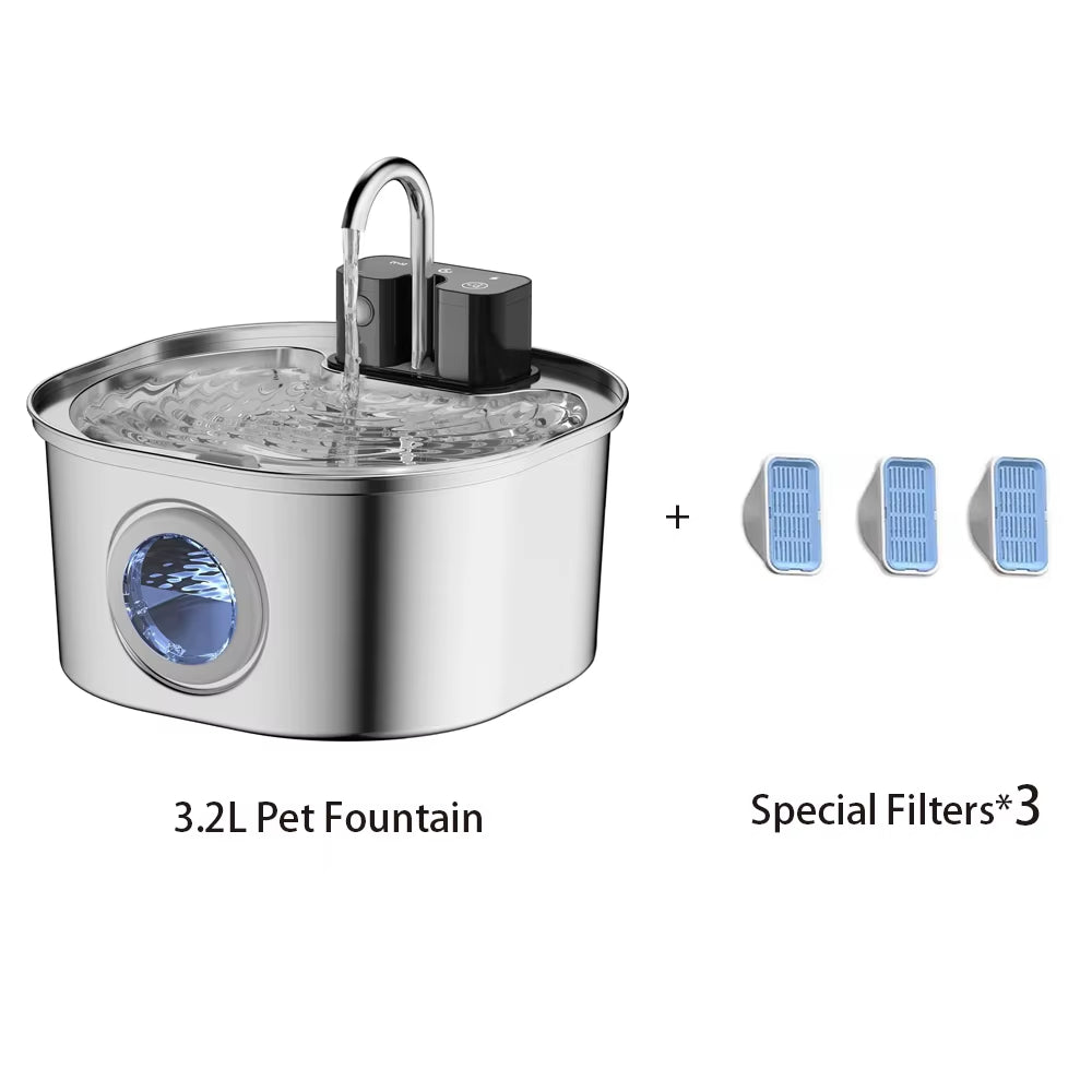 Stainless Steel Cat Water Fountain