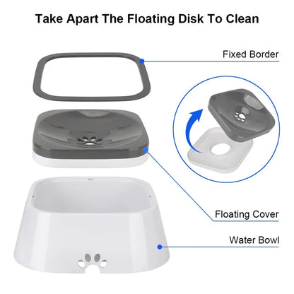 No-Spill Pet Water Bowl – Floating Design